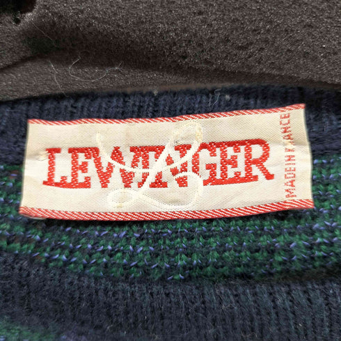 80s LEWINGER 総柄 クルーネックセーター メンズ