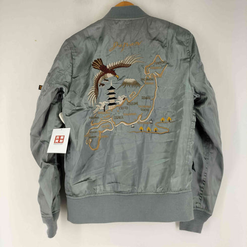 アルファインダストリーズ ALPHA INDUSTRIES スーベニアMA-1ジャケット メンズ import:M