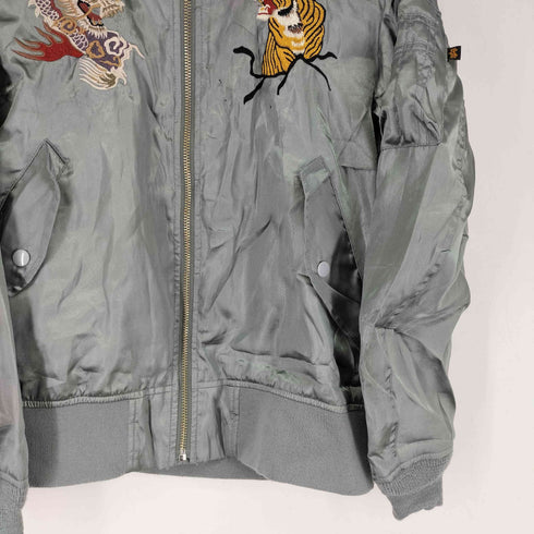 アルファインダストリーズ ALPHA INDUSTRIES スーベニアMA-1ジャケット メンズ import:M