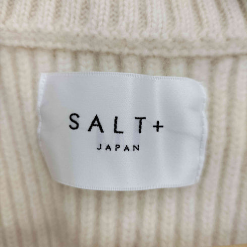 ソルトプラスジャパン SALT+JAPAN スタンドネック ベスト ニット ウール カーディガン レディース JPN:38