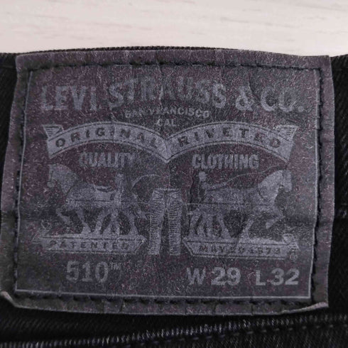 リーバイス Levis 510 スキニーフィット ジーンズ ブラック メンズ W29 L32