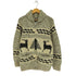 LONGHOUSE 80S カナダ製 ツリー 鹿 カウチン ジャケット メンズ import:M