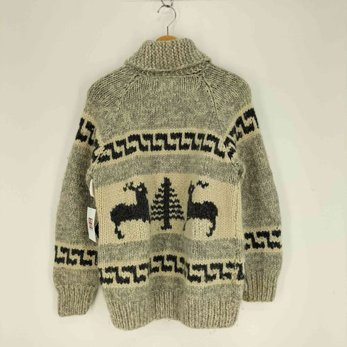 LONGHOUSE 80S カナダ製 ツリー 鹿 カウチン ジャケット メンズ import:M