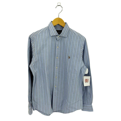 ポロラルフローレン POLO RALPH LAUREN CLASSIC FIT ポニー刺繍 ストライプ 長袖シャツ メンズ import:M