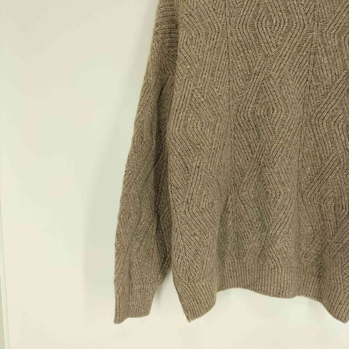 IVYLEAGUERS CLUB イタリア製 ケーブル編み クルーネック ニット セーター メンズ import:M