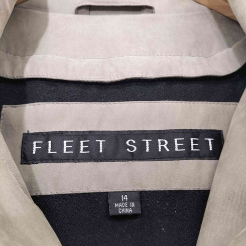 {FLEET STREET} ピーチスキン フーデッド ステンカラーコート メンズ