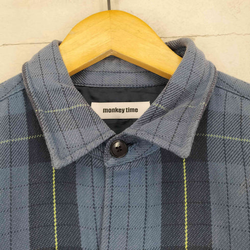 モンキータイム MONKEY TIME HEAVY CHECK TWILL OVER SIZED CPO/CPOジャケット メンズ S