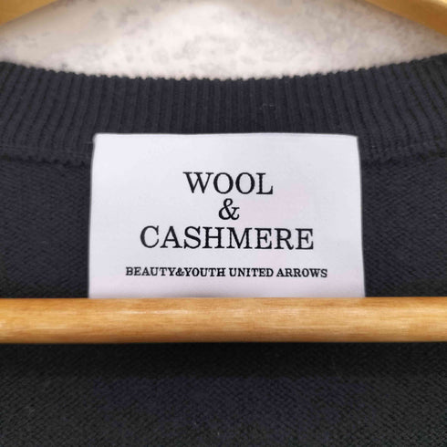 ビューティーアンドユースユナイテッドアローズ BEAUTY & YOUTH UNITED ARROWS ウールカシミヤ天竺ディープVネックニット レディース