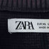 ザラ ZARA ウォッシュ加工 ハーフジップ ポロスウェット メンズ import:XL
