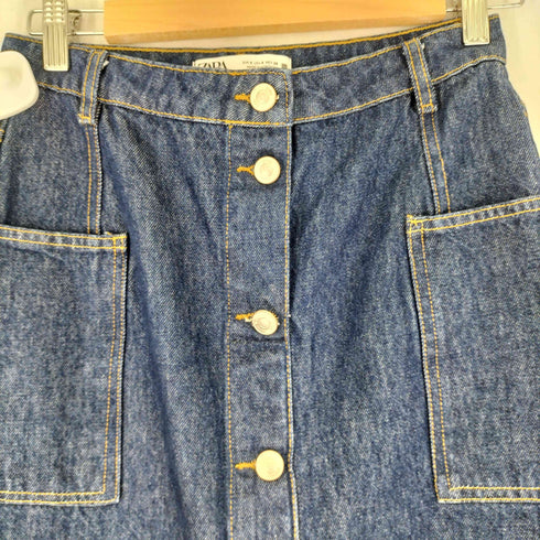 ザラ ZARA デニム タイトスカート レディース US S