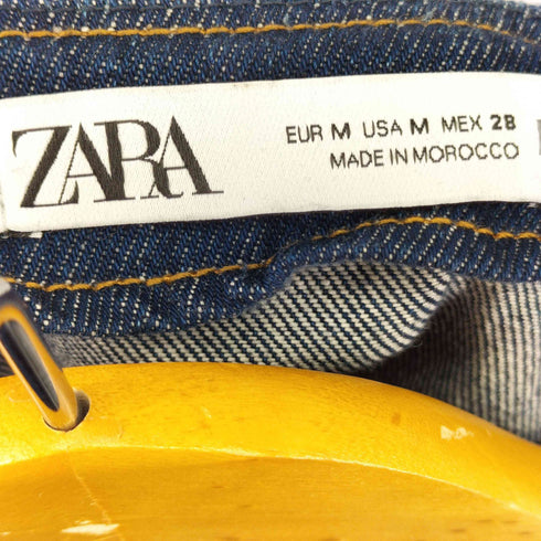 ザラ ZARA ノーカラーデニムジャケット レディース US M