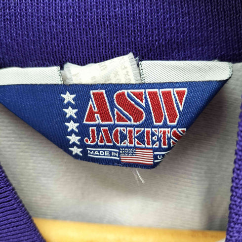 エーエスダブリュージャケット ASW JACKETS USA製 COLLBRAN サテン ブルゾン メンズ import:M
