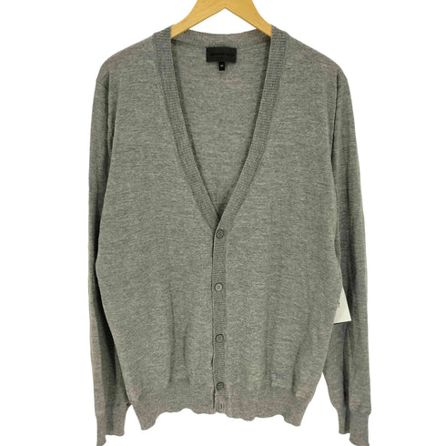 エンポリオアルマーニ EMPORIO ARMANI 24AW Plain-knit virgin-wool V-neck cardigan プレーンニット、バージンウールVネックカーディガン メンズ EUR:52