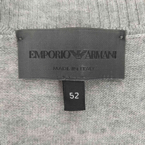 エンポリオアルマーニ EMPORIO ARMANI 24AW Plain-knit virgin-wool V-neck cardigan プレーンニット、バージンウールVネックカーディガン メンズ EUR:52