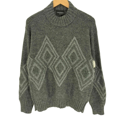 エンポリオアルマーニ EMPORIO ARMANI 22AW Diamond Pattern Pullover Sweater メンズ import:S