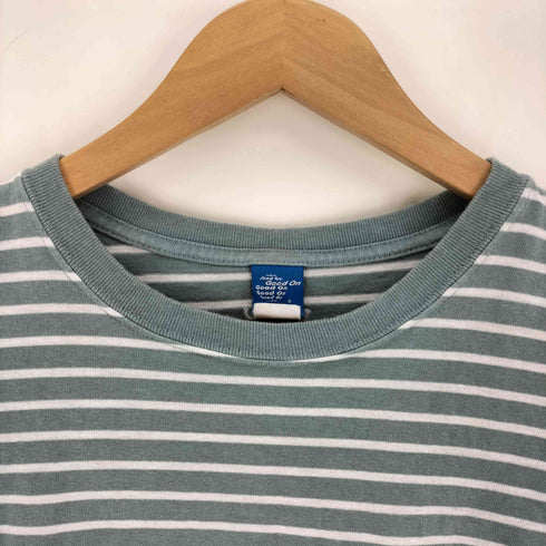 グッドオン good on ボーダー柄 S/S クルーネック Tシャツ メンズ JPN:L