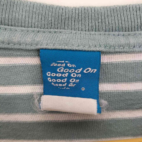 グッドオン good on ボーダー柄 S/S クルーネック Tシャツ メンズ JPN:L