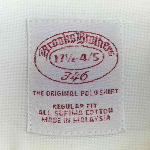 ブルックスブラザーズ BROOKS BROTHERS 346 REGULAR FIT 長袖 ボタンダウンシャツ メンズ 17 1/2 - 4/5