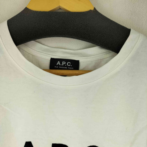 アーペーセー A.P.C. 別注 ロゴプリント S/S Tシャツ メンズ import:L