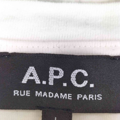 アーペーセー A.P.C. 別注 ロゴプリント S/S Tシャツ メンズ import:L