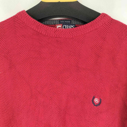 チャップスラルフローレン CHAPS RALPH LAUREN ヘリンボーン コットンニット メンズ JPN:M