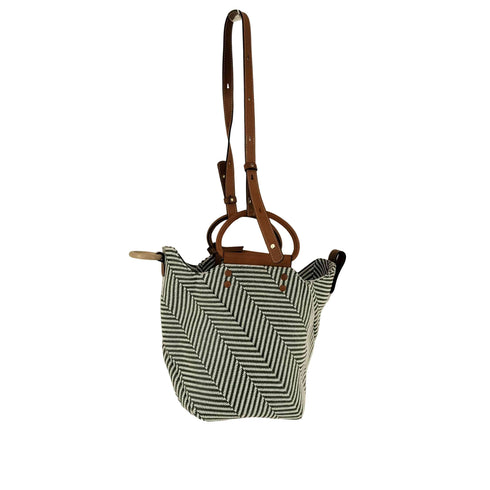 MICA DELLA VALLE diagonale ヘリンボーンショルダー レディース