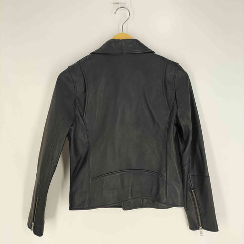 エヌナチュラルビューティーベーシック N.NATURAL BEAUTY BASIC シープレザー ダブルライダースジャケット レディース JPN:M