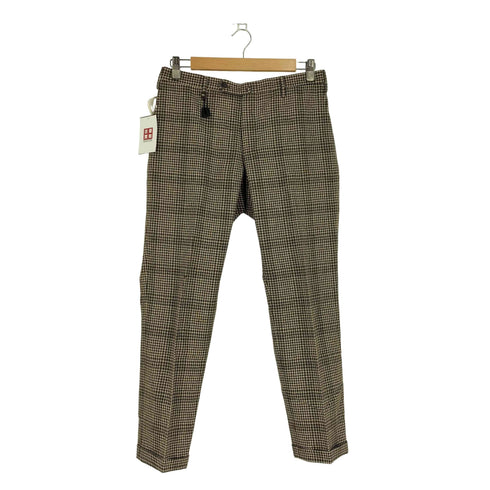 インコテックス INCOTEX SLIM FIT チェック ノータックスラックス レディース