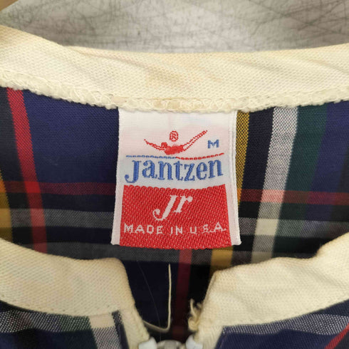 ジャンセン jantzen USA製 チェックブルゾン レディース JPN:M