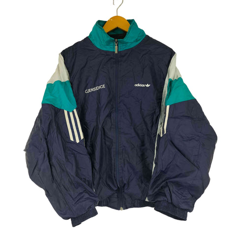 アディダス adidas 80S 企業ロゴ マルチカラーナイロンジャケット メンズ 9