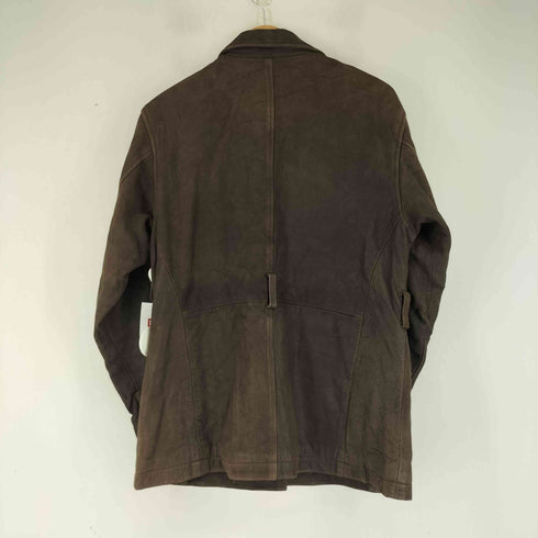 ランズエンド LANDS END 90-00S レザー ジップアップジャケット レディース JPN:S