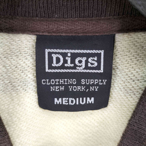 Digs ボーダー ジップアップ ブルゾン メンズ import:M