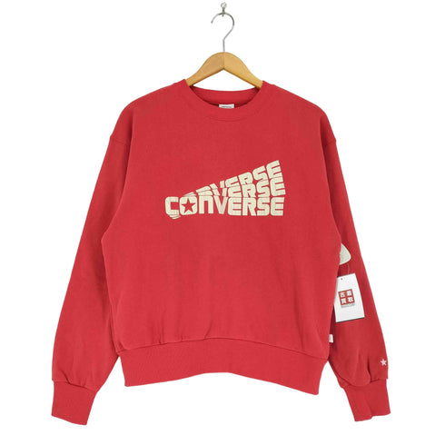 コンバース CONVERSE ピーチ裏毛クラックロゴグラフィックPO レディース JPN:M