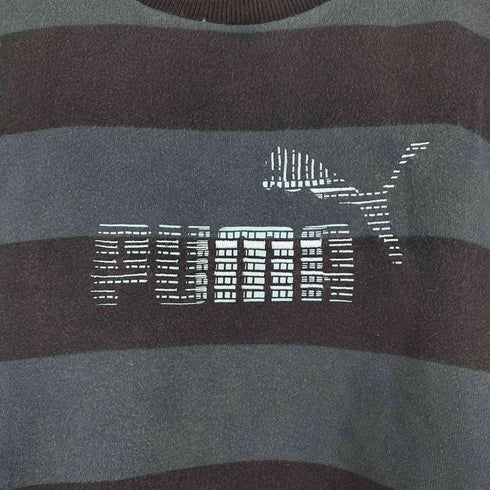 プーマ PUMA ボーダー クルーネックスウェット メンズ US L