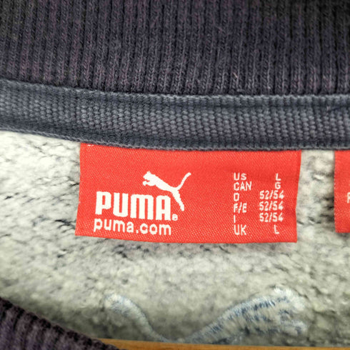 プーマ PUMA ボーダー クルーネックスウェット メンズ US L