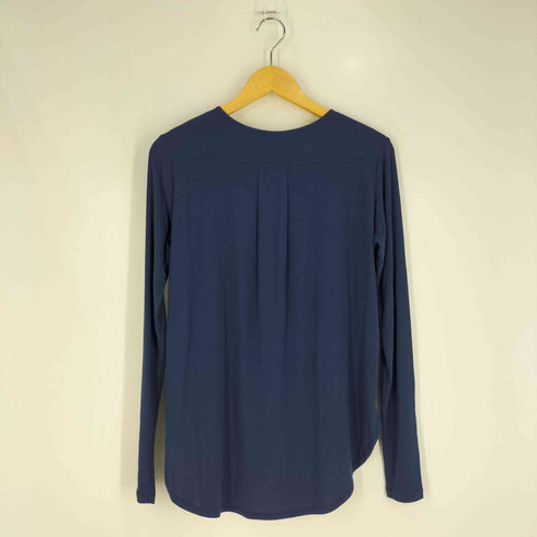 セオリー theory ALANIA B RIBBED VISCOSE レーヨン混 クルーネックTシャツ レディース import:S