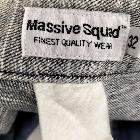MASSIVE SQUAD ツギハギ ワイドデニム メンズ US:32-33