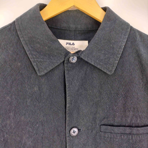 フィラ FILA VENTO TEMPO シワ加工 シャツジャケット メンズ import:L