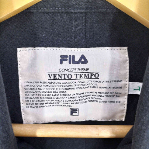 フィラ FILA VENTO TEMPO シワ加工 シャツジャケット メンズ import:L