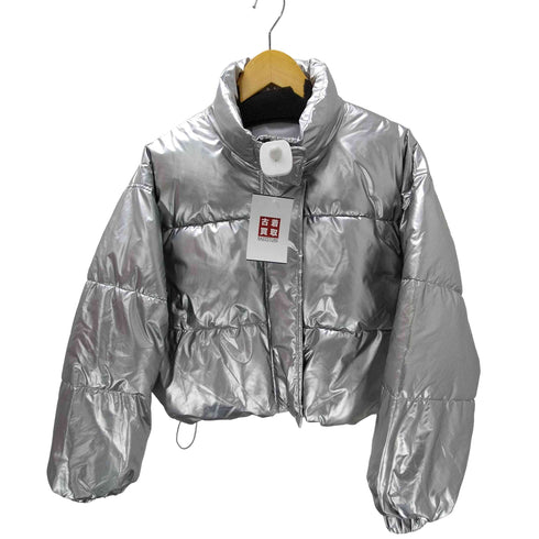 COURO メタリック クロップド ペディン ダ中綿 ジャケット レディース JPN:M