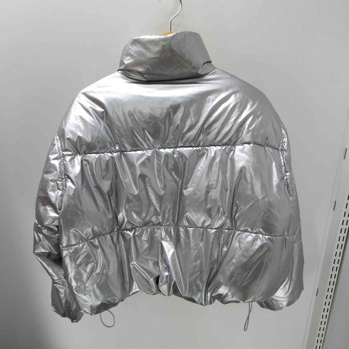 COURO メタリック クロップド ペディン ダ中綿 ジャケット レディース JPN:M