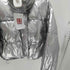 COURO メタリック クロップド ペディン ダ中綿 ジャケット レディース JPN:M