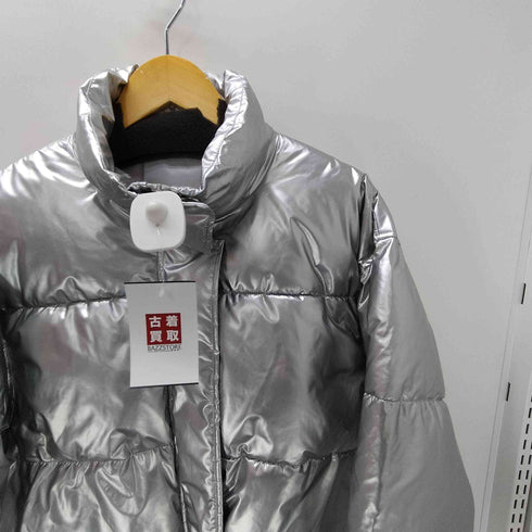COURO メタリック クロップド ペディン ダ中綿 ジャケット レディース JPN:M
