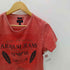 アルマーニジーンズ ARMANI JEANS Slim SURF CLUB プリント Tシャツ サンフェード メンズ import:M
