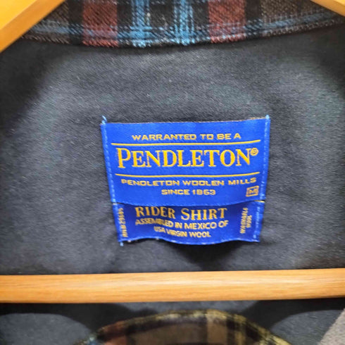 ペンドルトン PENDLETON メキシコ製 RIDER SHIRT ウールシャツ メンズ import:M