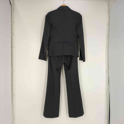 ポールスミス Paul Smith BLACK 裏地ドット ウール ストライプ テーラードジャケット&パンツ セットアップ レディース 38