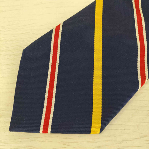 ラルフローレン RALPH LAUREN HAND MADE シルク100% ストライプネクタイ メンズ