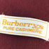 バーバリーズ BURBERRYS PURE CASHMERE ウール100% ホース刺繍 フリンジマフラー レディース