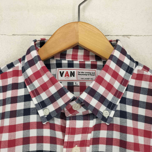 ヴァンヂャケット VAN JAC チェック柄ボタンダウンシャツ メンズ JPN:L