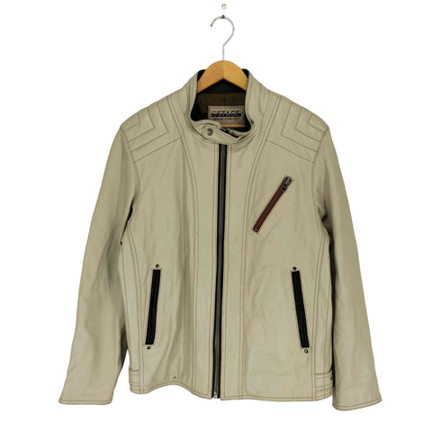 ジーステージ G-Stage lamb leather ラムレザー シングルライダースジャケット メンズ L